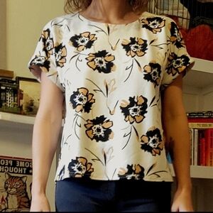 Floral Print Women's Blouse